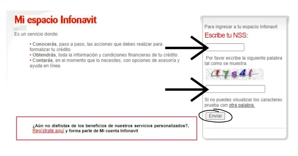 Que datos tienes que ingresar para ingresar a Mi cuenta Infonavit